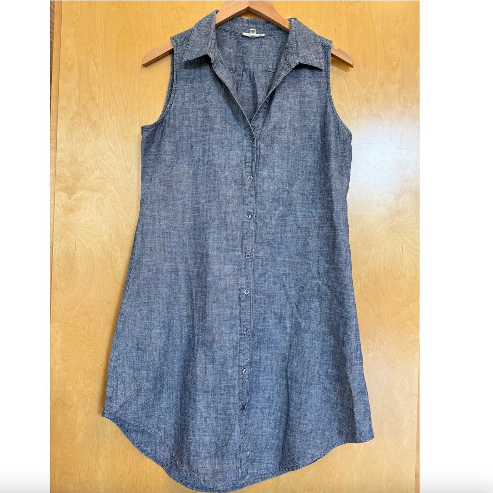 Eileen Fisher - Cotton Hemp Button Front Dress